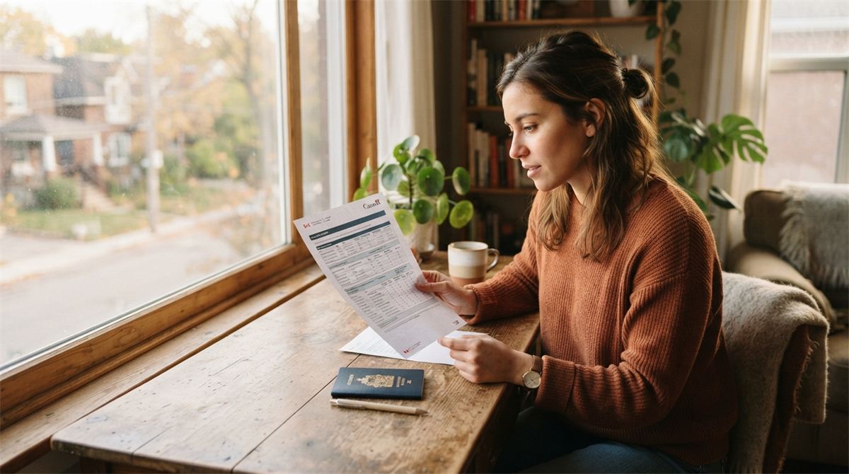 Une candidate examine une feuille de résultats près d’une fenêtre (illustration)